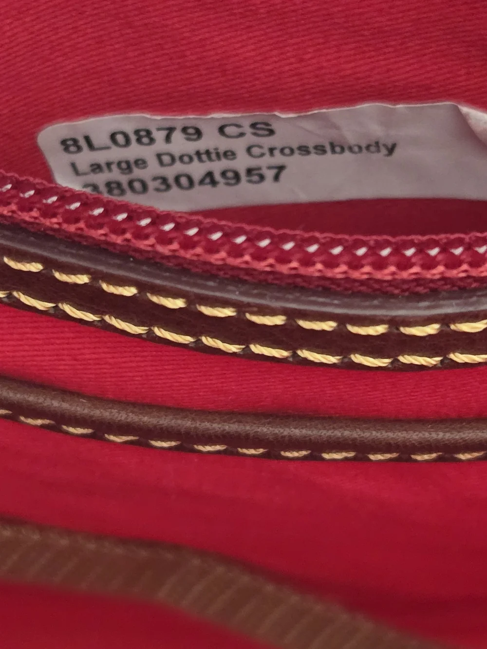 Dooney & Bourke Florentine Large Dottie Crossbody  Chestnut